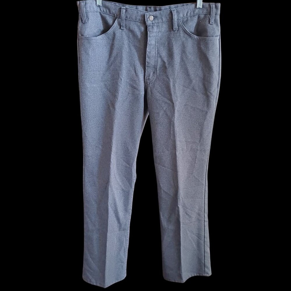 Vintage 38x30 Men's Levi's Jeans 517 Bootcut 1980's Gray USA Distressed Cuffs